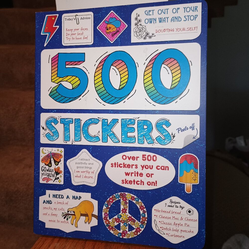 NEW Picadilly 500 Stickers Book - Design Color Draw Your Own